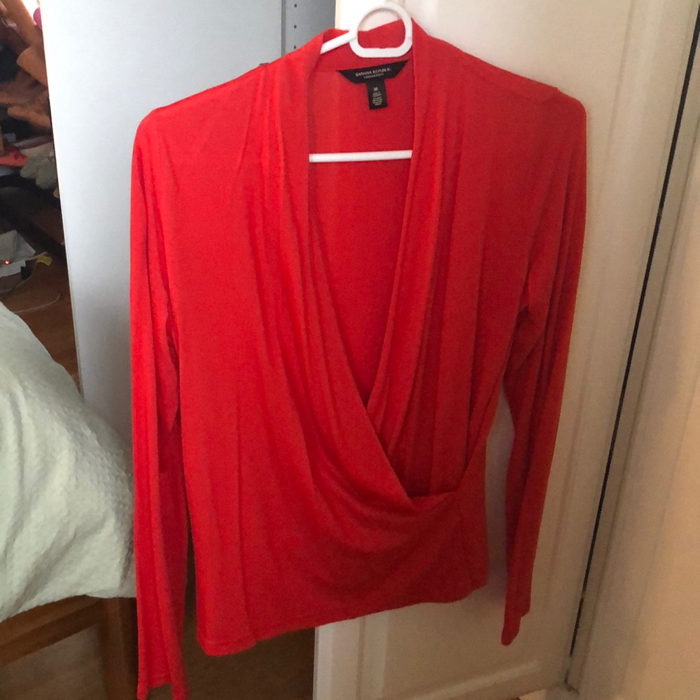 Banana Republic Red cross-body top